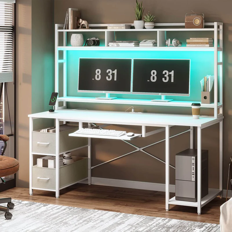 gaming-desk-white-55-inches-green-lights