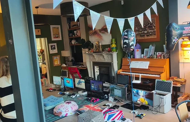 Gaming party set for a birthday in South London